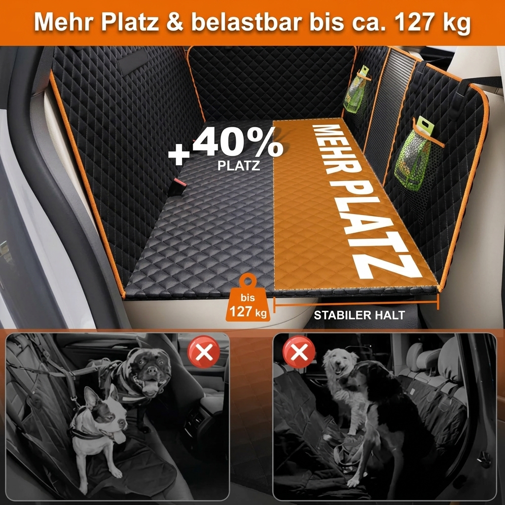 Pawnia Roadie mit festem Boden, rund 40 Prozent mehr Liegefläche, belastbar bis 127 kg